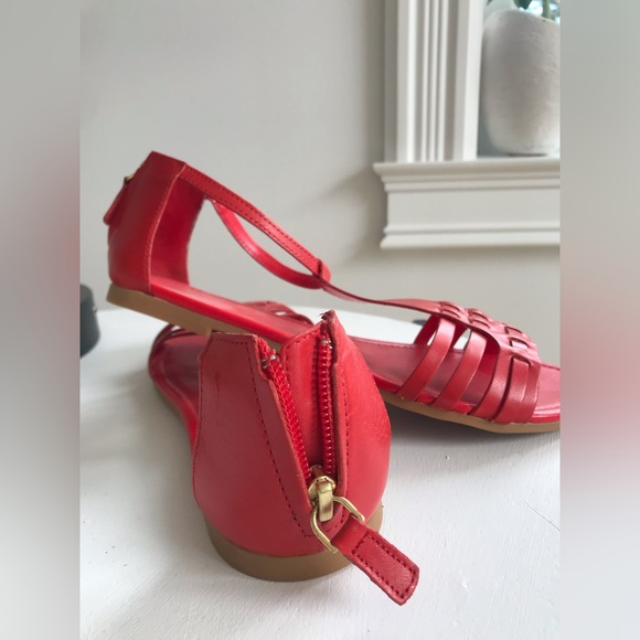 Cole HAAN leather sandals in 🍎 red size :7B - Picture 6 of 12